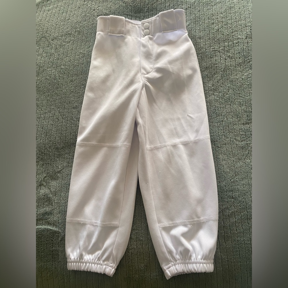 Boys Youth XS Rawlings Baseball Pants in White